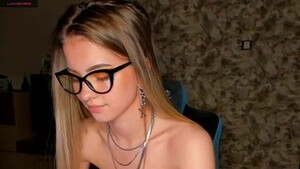 Allexyawonder babe in glasses and black pantyhose masturbates her hole passionately 2021-04-21 - MegaCamz.com